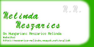 melinda meszarics business card